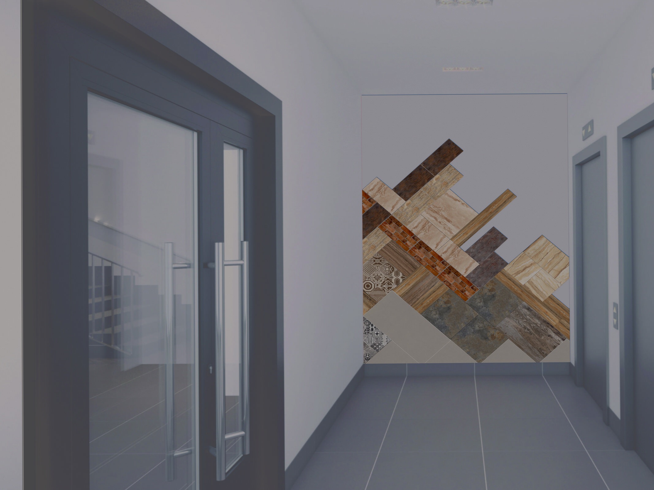 Дизайн-проект входной группы жилого дома в Санкт-Петербурге