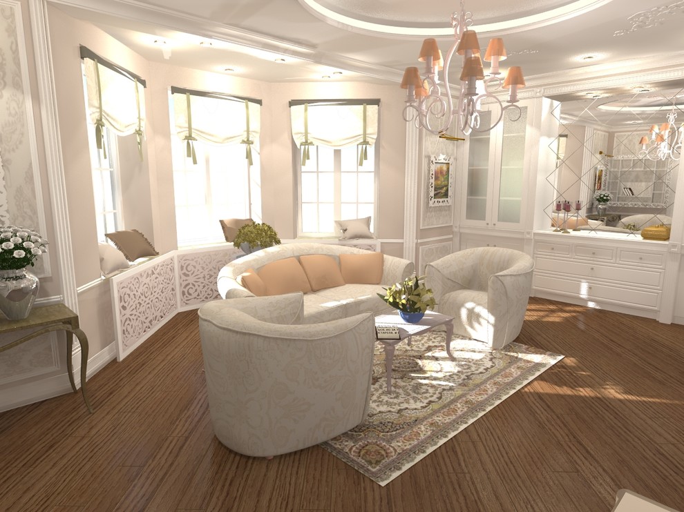 Гостиная в загородном доме