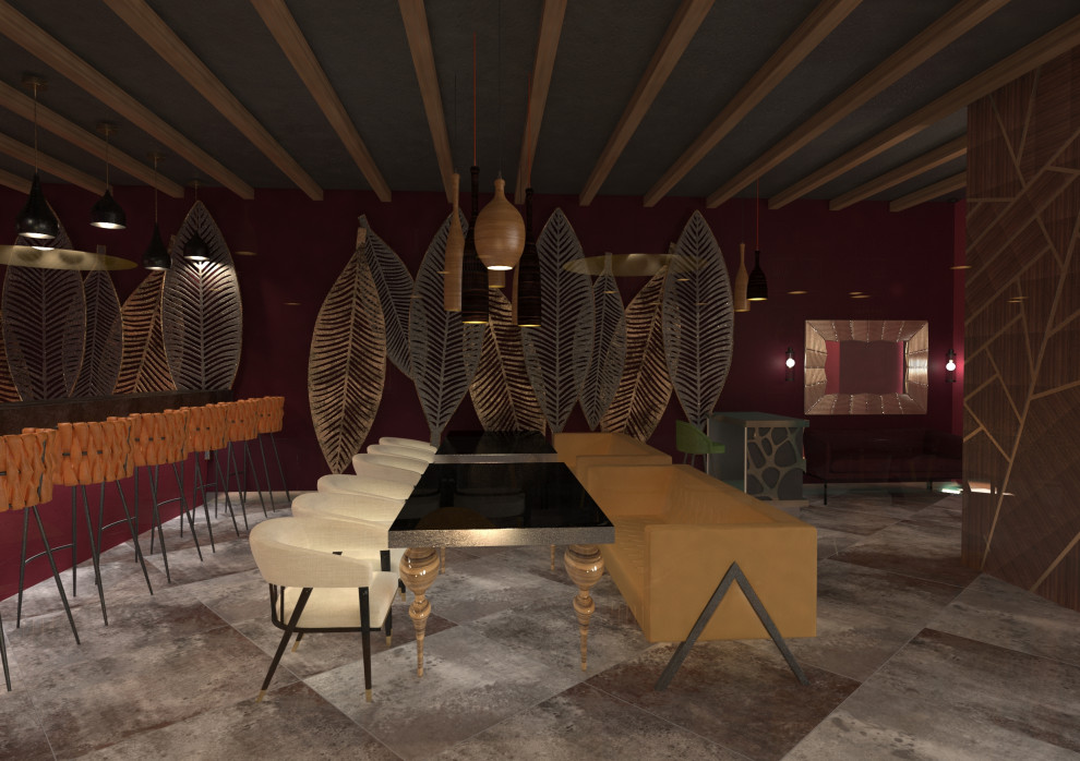 Проект кафе "Вечер в Саванне"