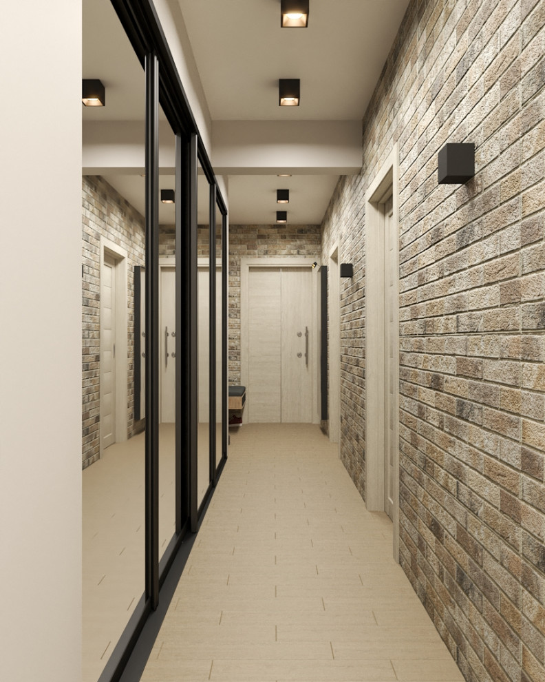 Лофтовый коридор в квартире "Сталинке"