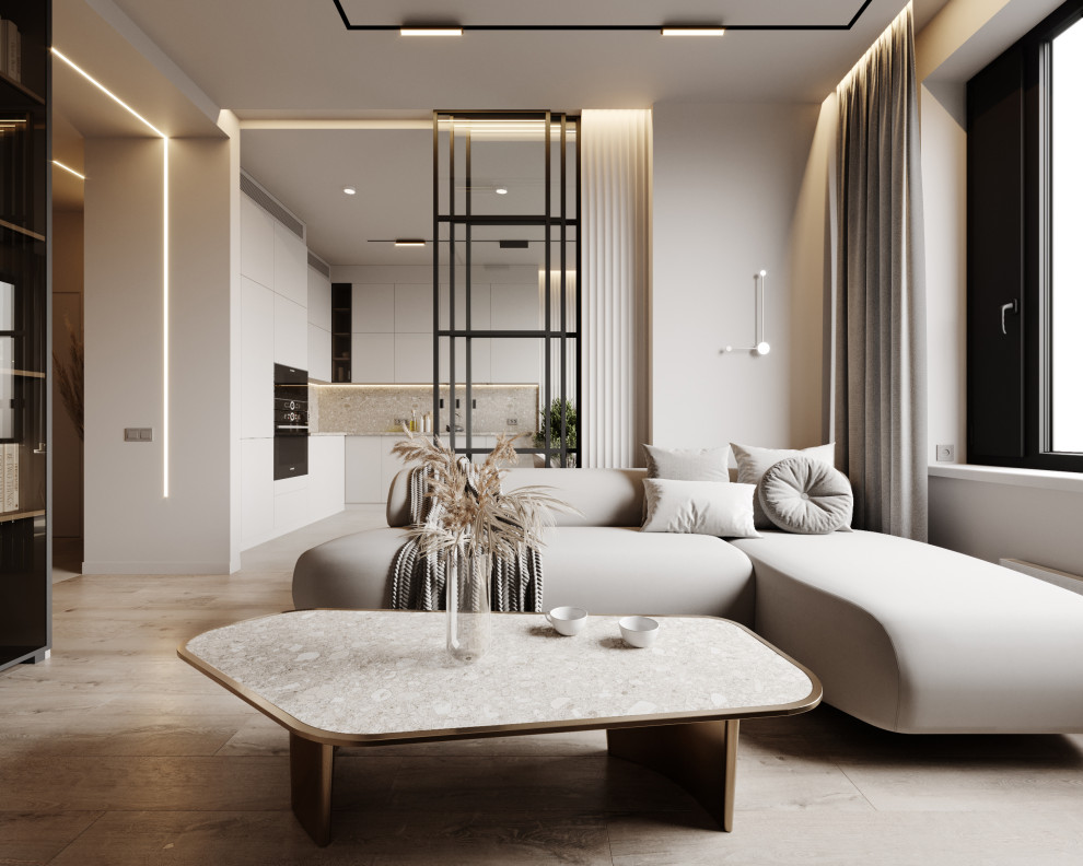 Интерьер гостиной - функциональный минимализм