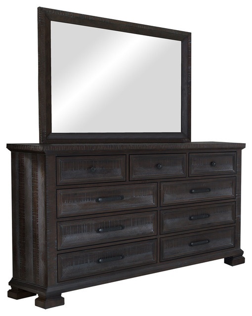 Kate 2 Piece Dresser And Mirror Set Traditional Dressers By