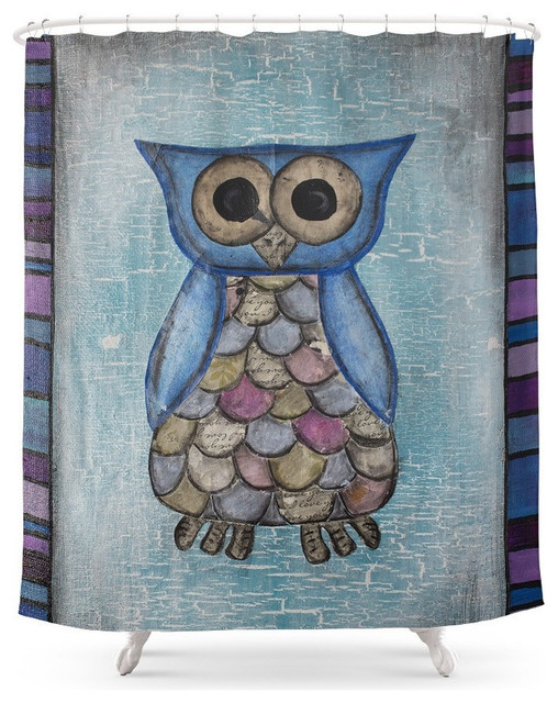 Owl Hoot Shower Curtain Rustic Shower Curtains By Society6