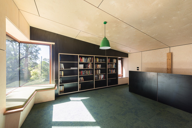 Living room with reading nooks modern-living-room