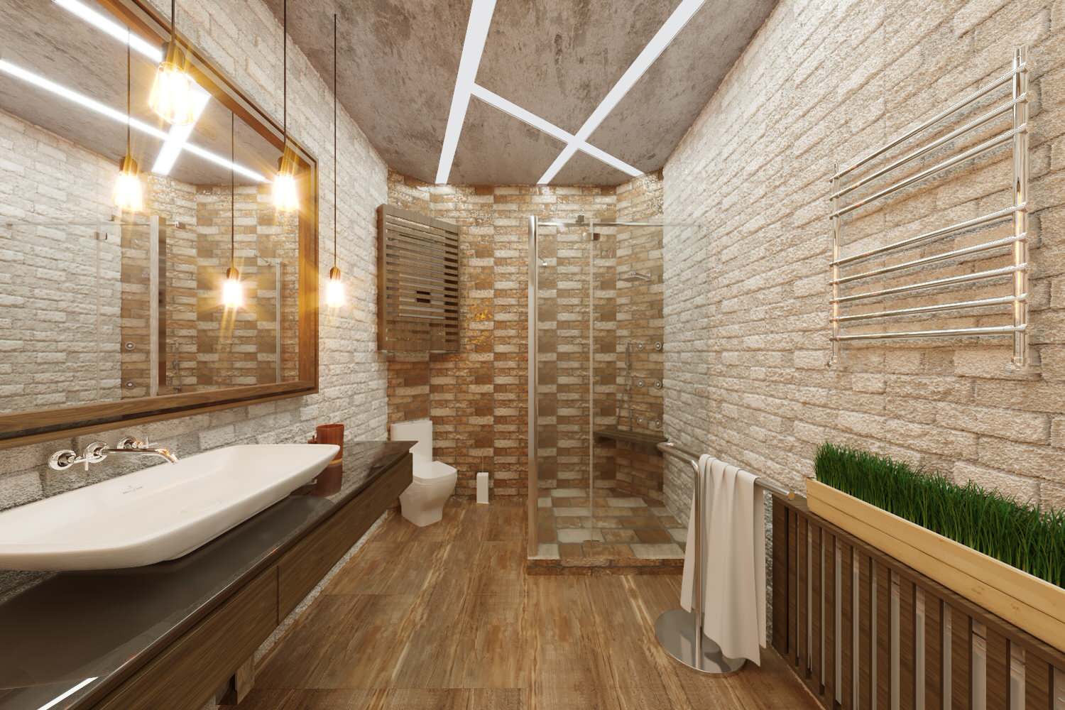 Загородный дом в современном лофте