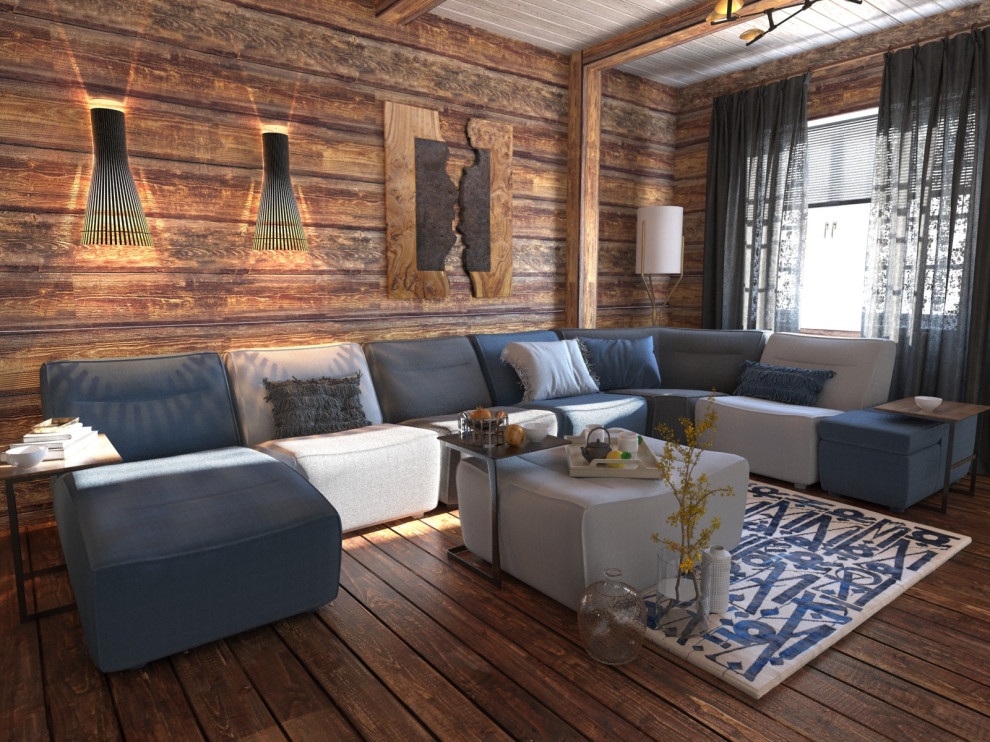 Гостиная в загородном доме