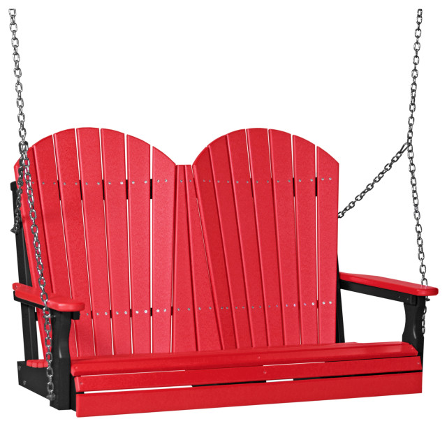 Outdoor Poly 4' Adirondack Porch Swing Contemporary Porch Swings by Furniture Barn USA Houzz