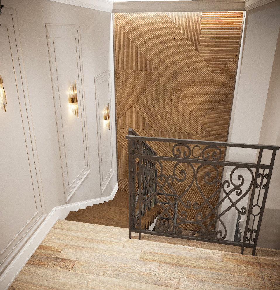 Дизайн-проект 2х этажной квартиры для большой семьи