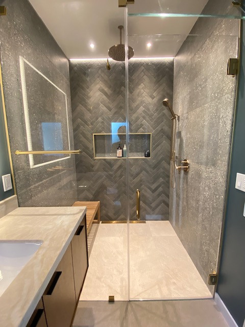 Oakland Hills new build primary bath with Steam Shower, 2023