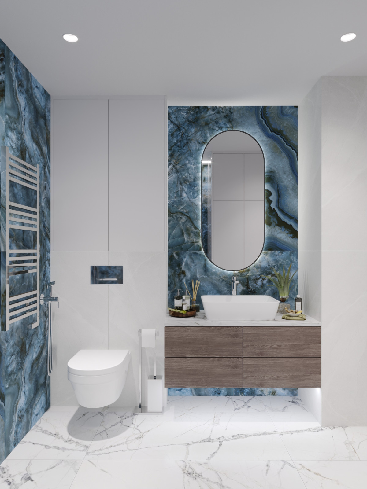 Ванная ЖК Татьянин Парк "Сапфировая нега"