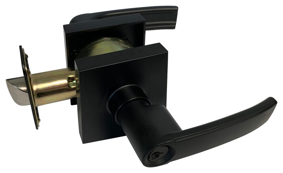 Square Contemporary Door Lever, Style 8048 - Transitional - Door Levers