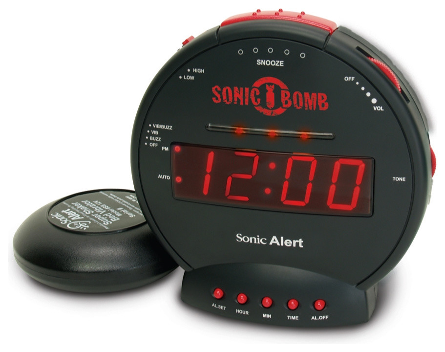 sonic bomb alarm clock manual
