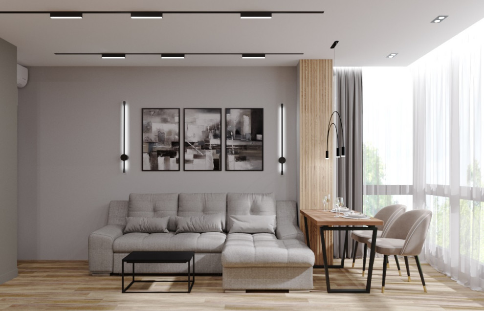 Стильная двухкомнатная квартира для молодой пары