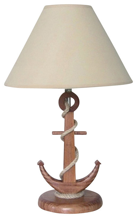 Wooden Anchor Lamp - Beach Style - Table Lamps - by Brass Binnacle | Houzz