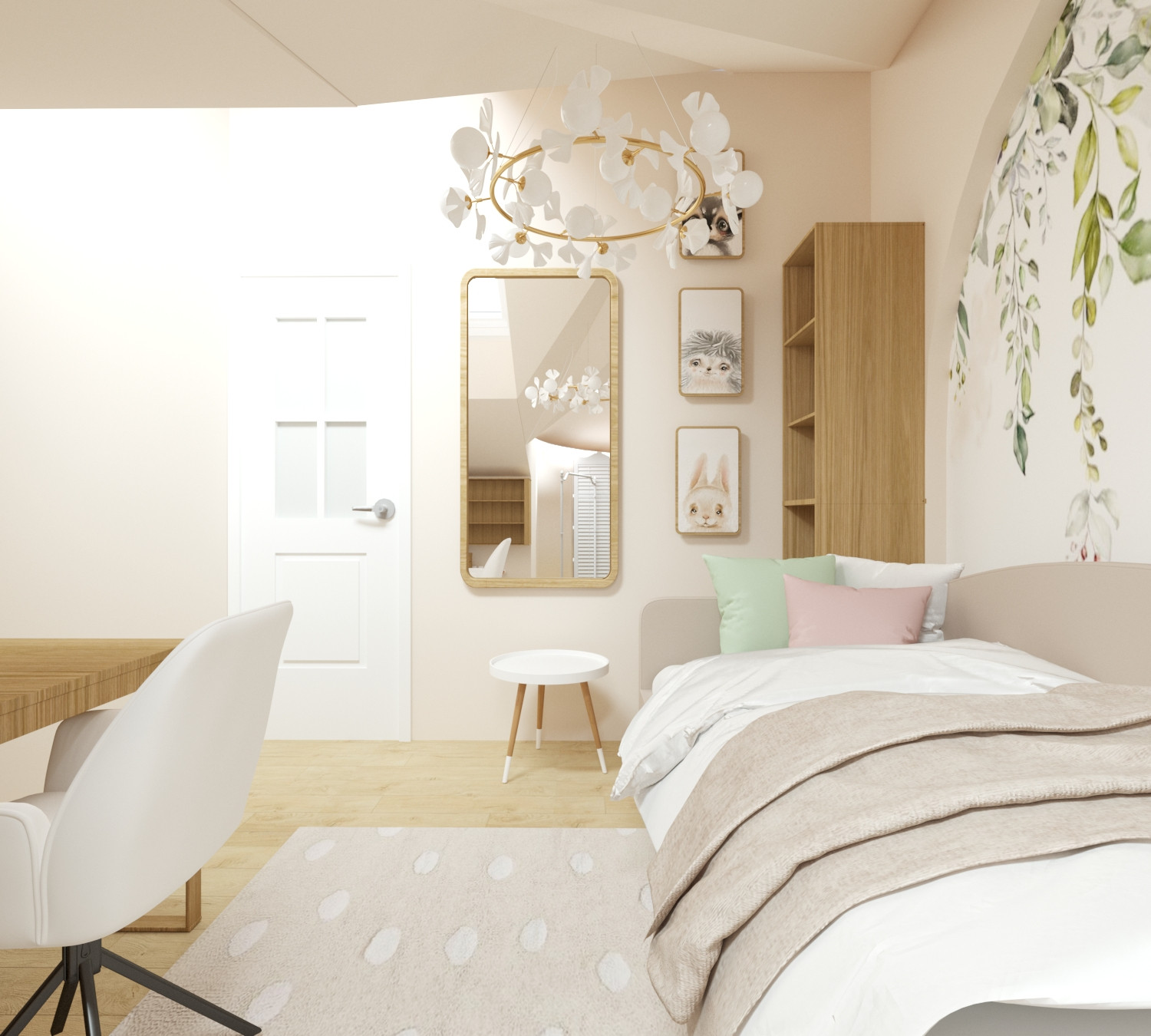 Проект детских комнат в Таунхаусе 25 м2