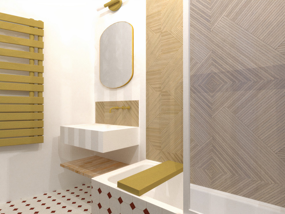 3D Salle de Bain Rétro
