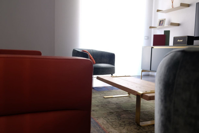 Restyling Casa a Roma family-room