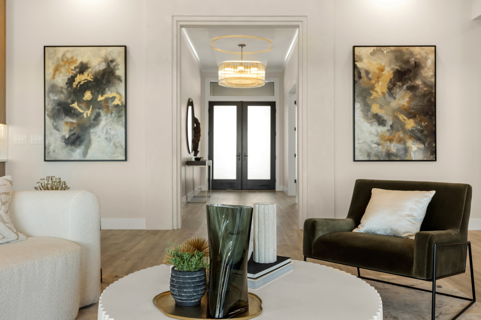 Entryway - transitional entryway idea in Seattle