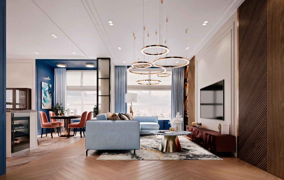 КВАРТИРА В СОВРЕМЕННОМ СТИЛЕ С ЭЛЕМЕНТАМИ КЛАССИКИ В ЖК CITY PARK