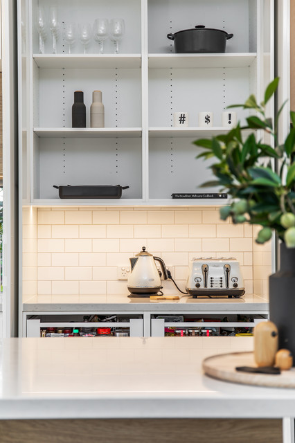 Scandi | Timber | White trendy-koekken
