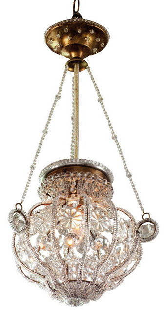 Floine Style Small Crystal Chandelier Traditional