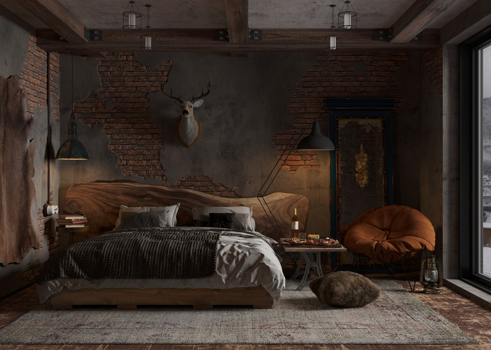 Хижина охотника в загородном комплексе