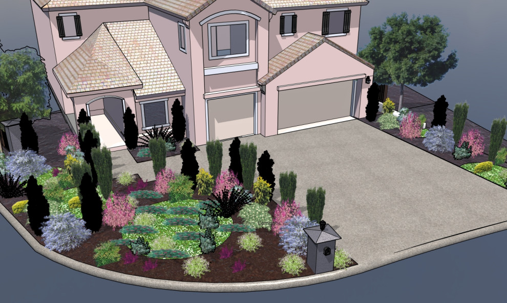 Final Design: Front Yard Design for a Silicon Valley Residence