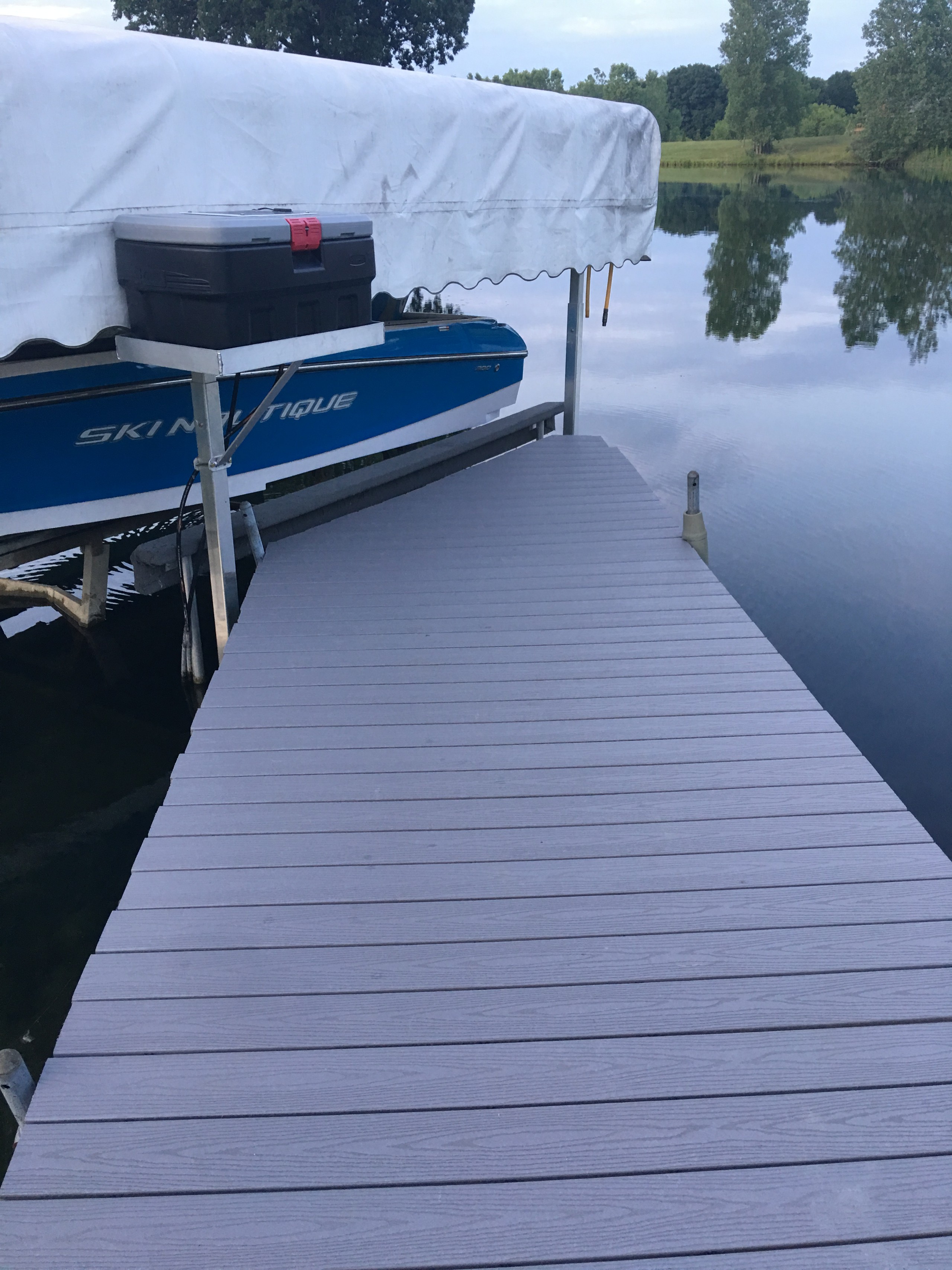 New Fiberon Dock strip and replace and add triangle section