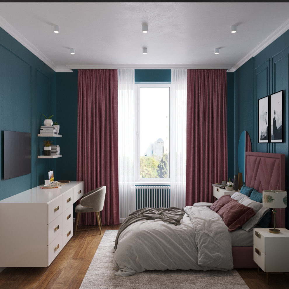 Квартира для семьи из трех человек и большой собаки.