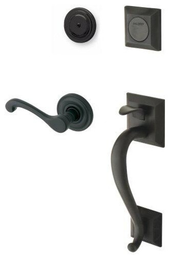 Baldwin Madison Sectional Trim Right Hand Dummy Handleset with Classic Lever