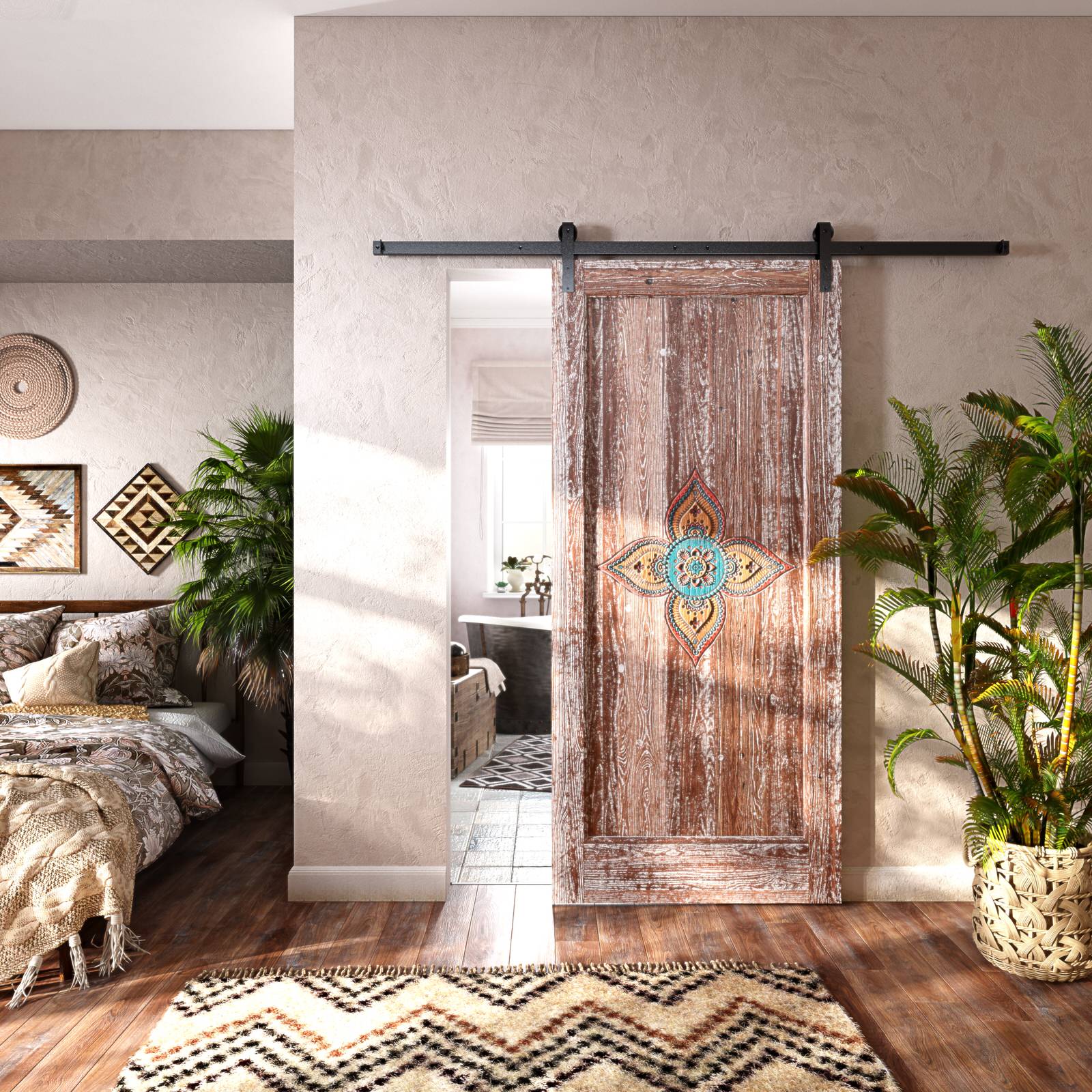 Амбарная дверь Kali в интерьере