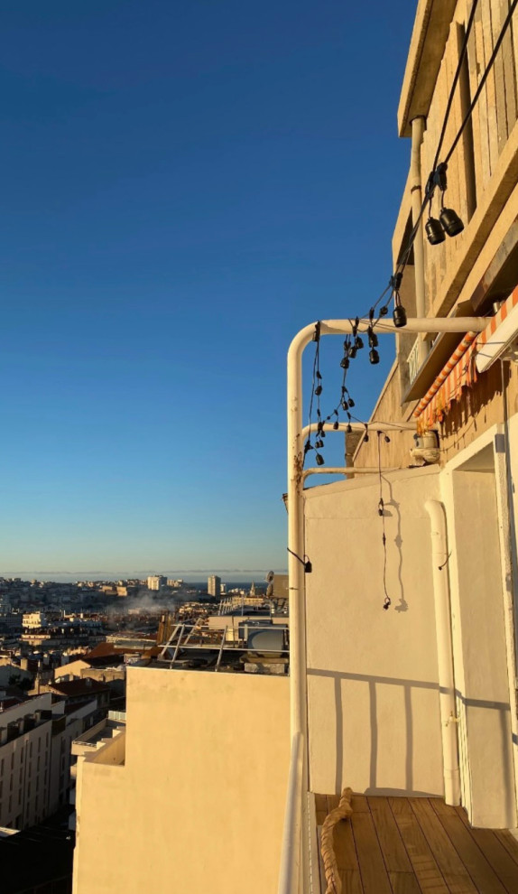 Projet Nédélec, rénovation d'un appartement avec mezzanine rooftop et balcon.