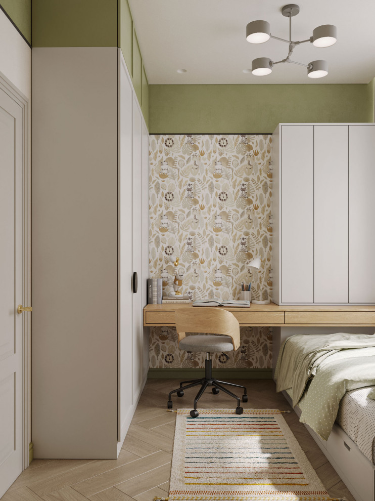 Милая детская спальня в теплых тонах