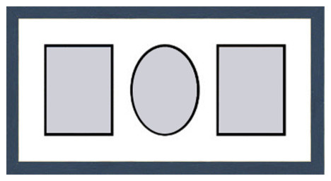 Black Collage Picture Frame 3 Openings For 5x5 Photos Eclectic Blue Shaker Collage Picture Frame 3 Openings For 5x5 Photos