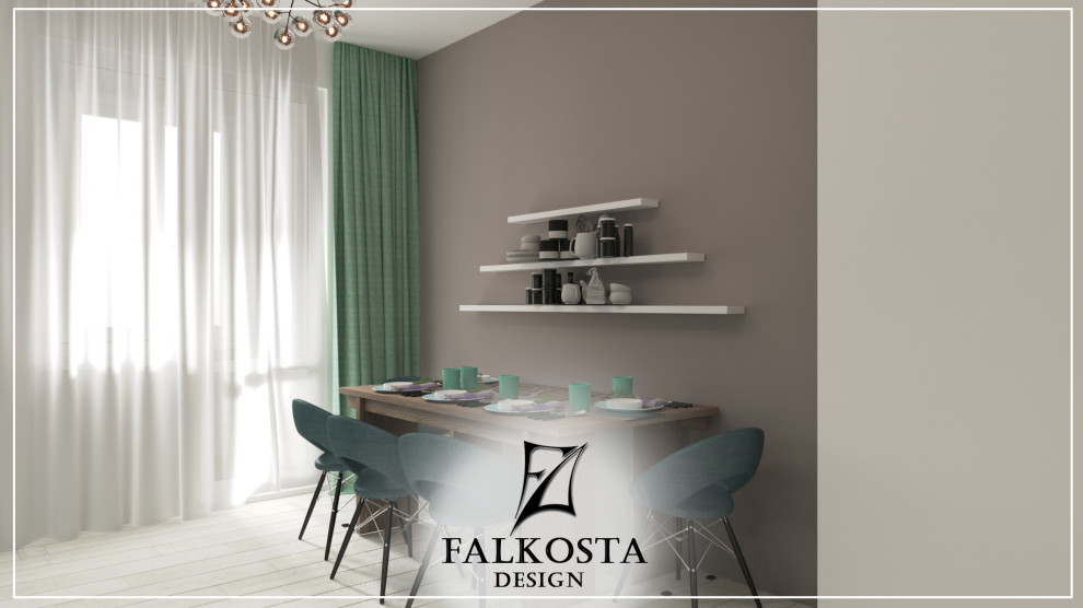 Дизайн интерьера в Нур-Султане. Стильная квартира от Falkosta