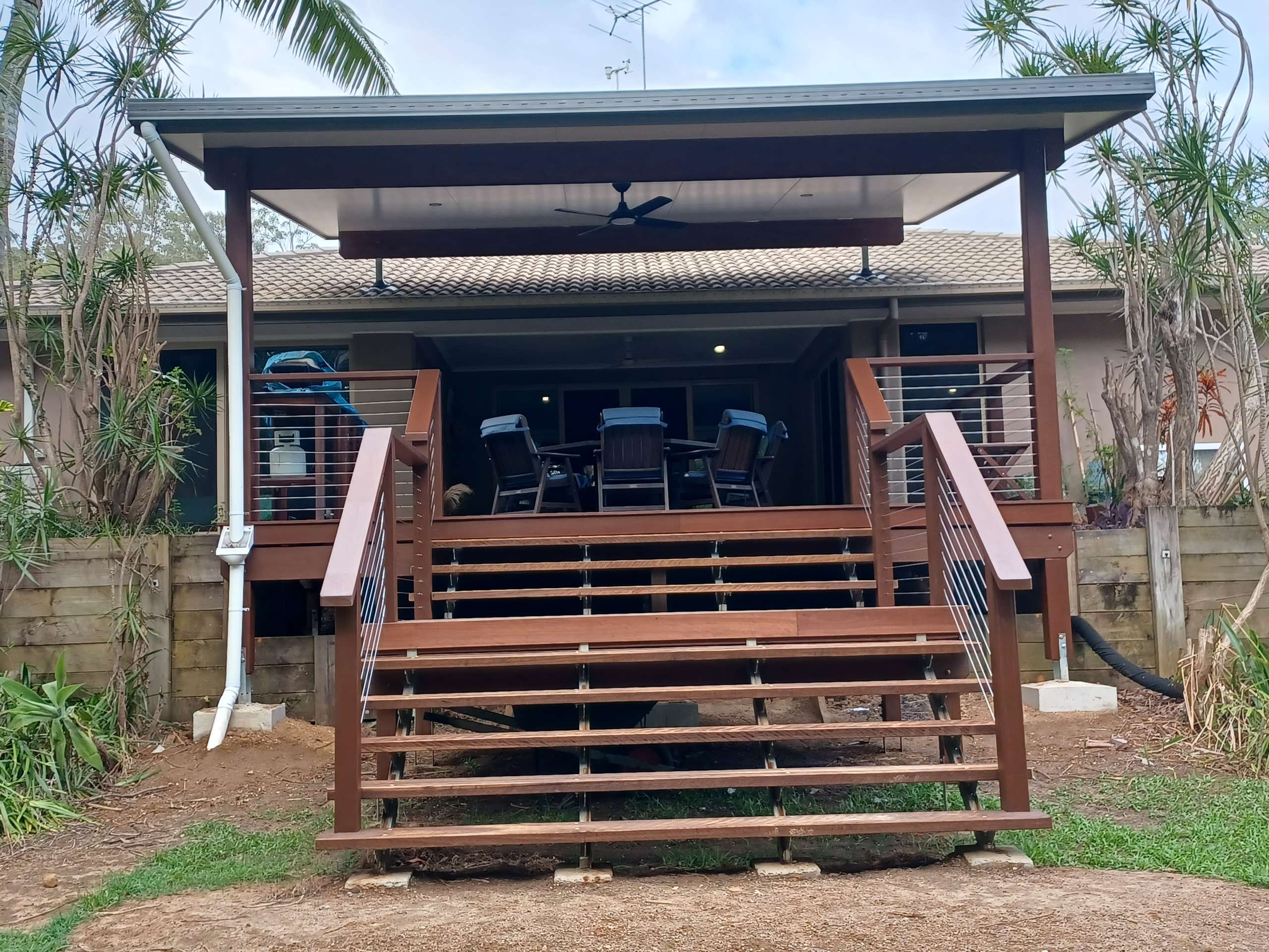 After photo ,New Deck and Stairs.
