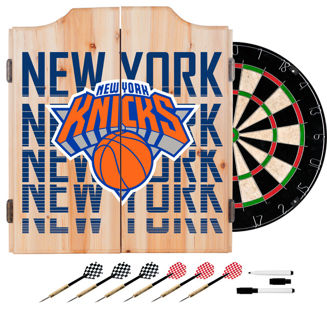 NBA Dart Set With Darts and Board, City, New York Knicks