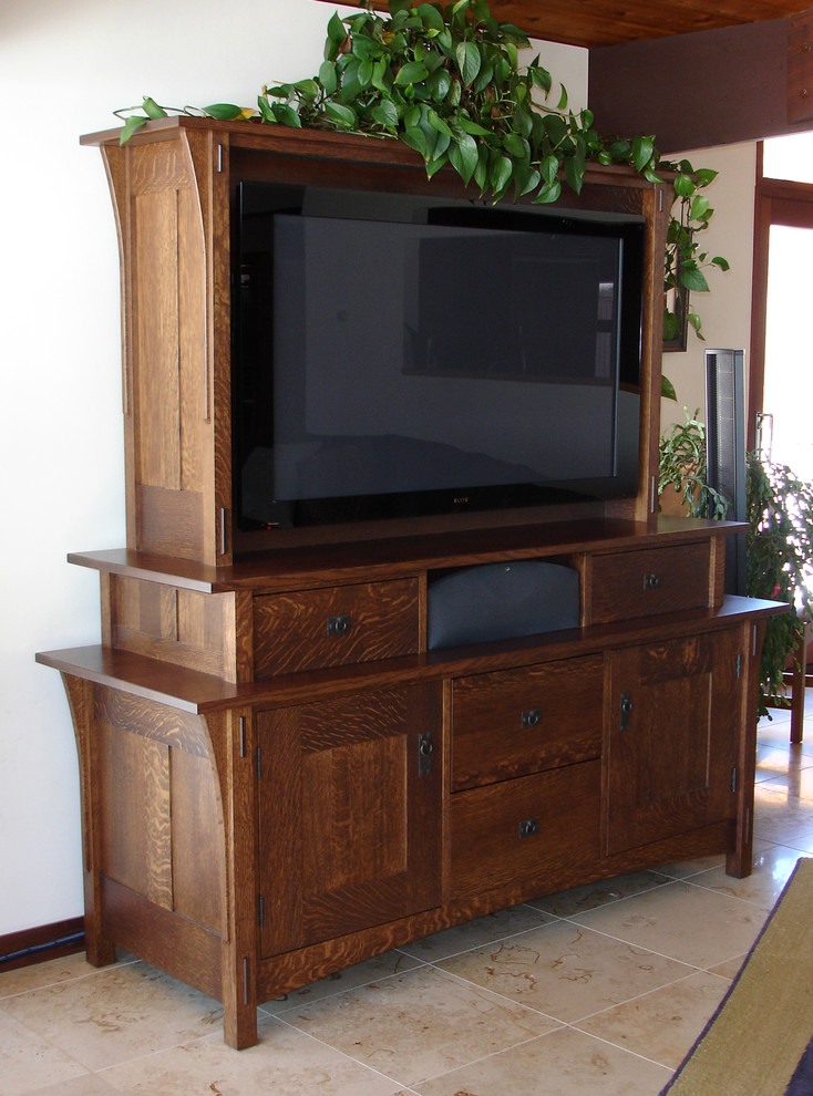 Elegant TV stand Portland Maine by Freeport Woodworking Houzz