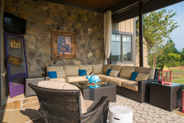 2013 Southern Living Custom Builder Showcase Home rustikal-patio