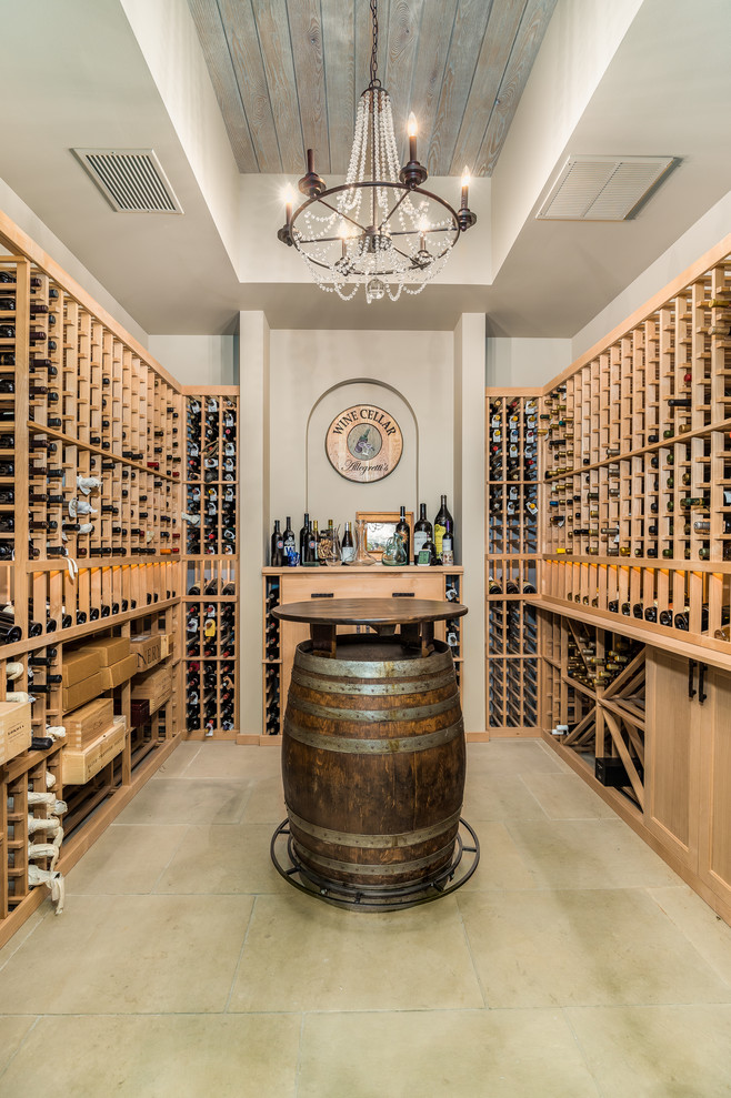 Mountain style wine cellar photo in Chicago