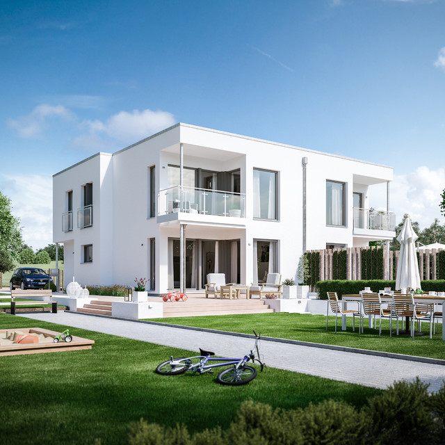 SOLUTION 242 &ndash; Mehrgenerationenhaus trendy-hus-og-facade