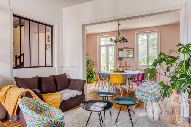 R&eacute;novation de maison skandinavisk-vardagsrum