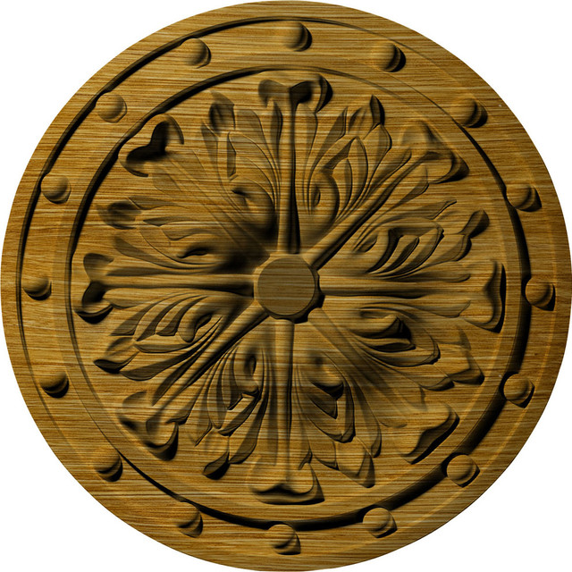 20 5 X1 5 Foster Acanthus Leaf Ceiling Medallion Golden Oak