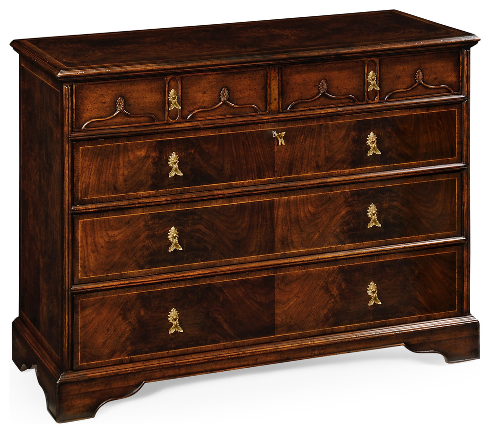 Chippendale Gothic Large Chest Of 5 Drawers Traditional