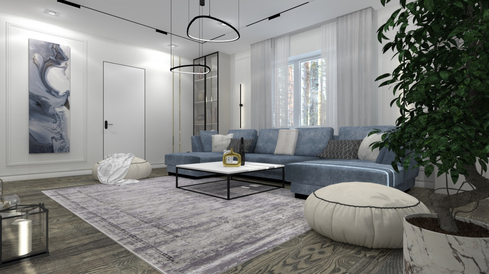 ДОМ В РОСЛАВЛЕ В СИНИХ ОТТЕНКАХ