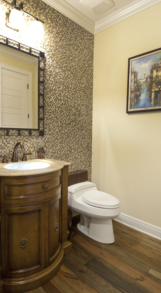 Traditional powder room in Tampa.