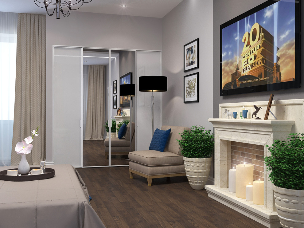 Коттедж в Пестово, интерьер спальни