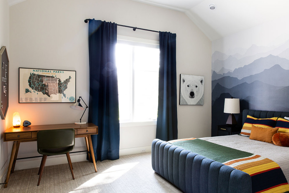 This is an example of a transitional kids' room in Dallas.