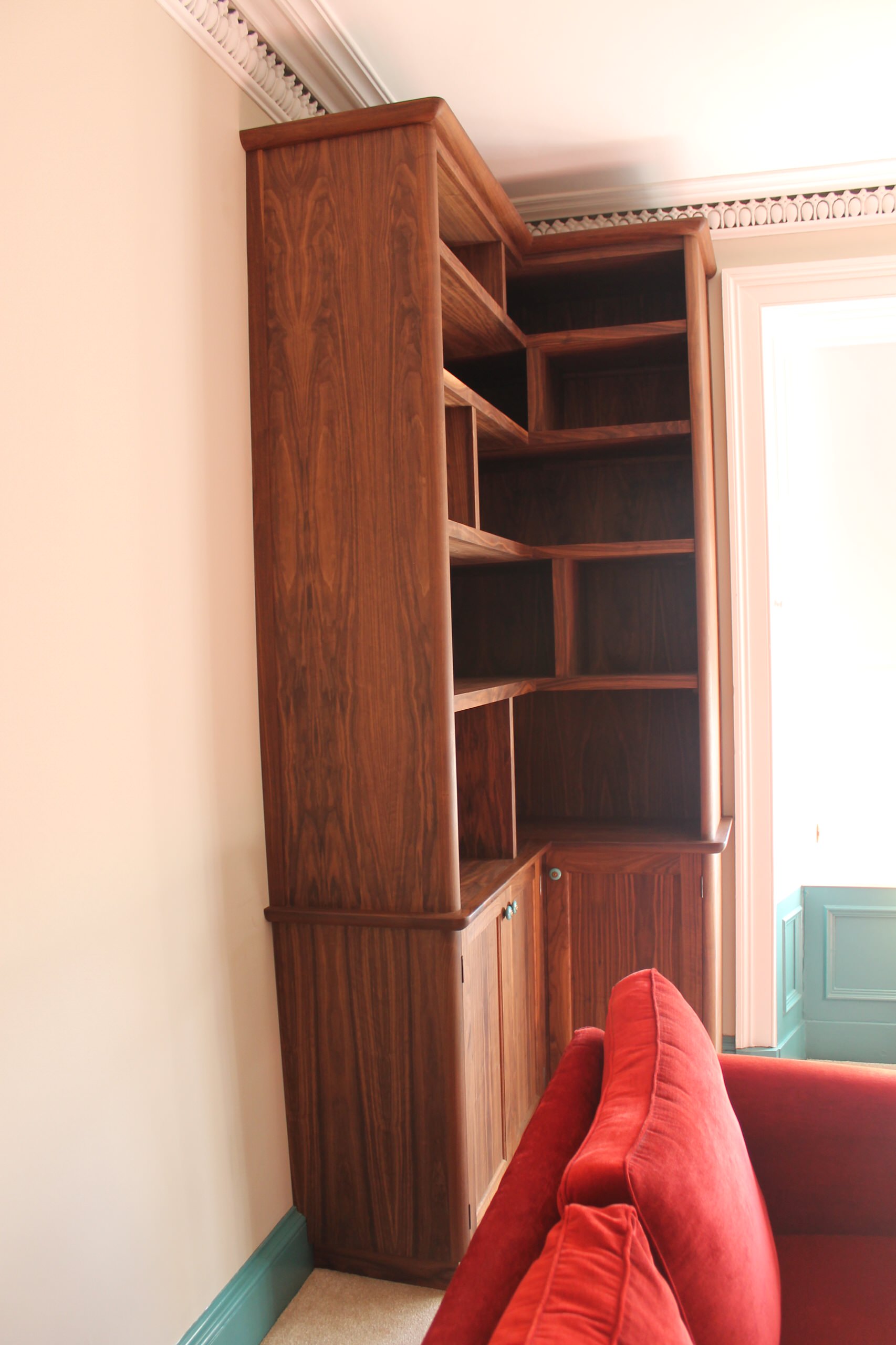 Bookcase and Edinburgh press