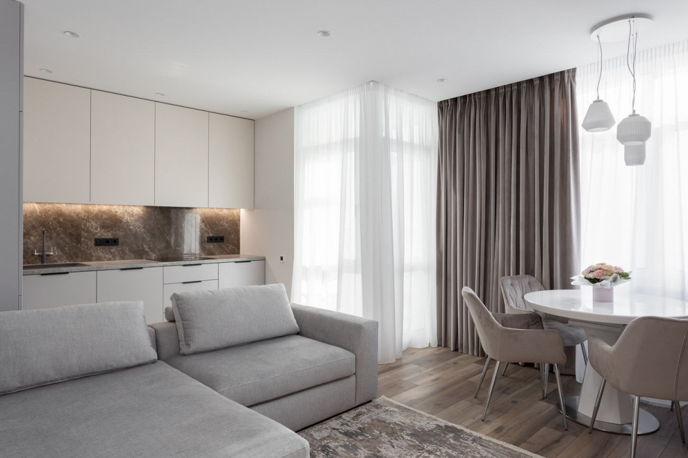 Ремонт квартиры в светлых тонах в квартире в Москве